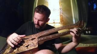 Cigar Box Style Harp Guitar - Deepseed Guitars demo of the Reckoning