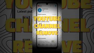 youtube channel remove kaise kare | youtube channel delete kaise kare #shorts