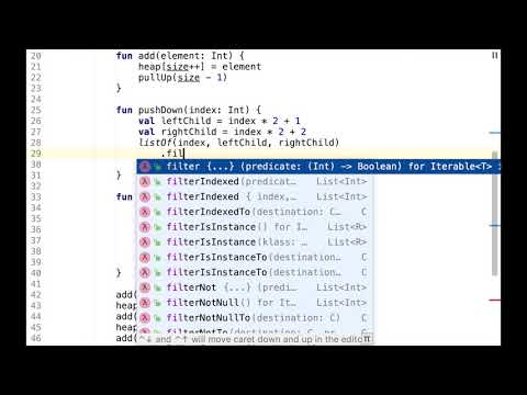 Heap sort in Kotlin