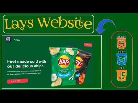 How to make Lays Website | Business Website                 @Online _Tutorials
