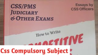 Css Compulsory Subject | Best Books Css