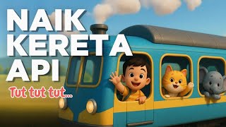 Naik Kereta Api 🚂🎵 | Lagu Anak Animasi 3D Ceria & Edukatif