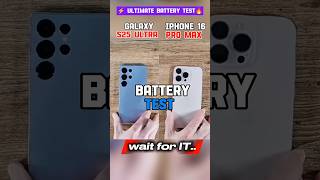 🔥 Samsung galaxy S25 ULTRA Vs Iphone 16 PRO MAX -real battery test 🔥🔥🔥