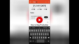 Productivity Tips Cats Video Task Code 6 October | How To Say Productive Cats Task Code