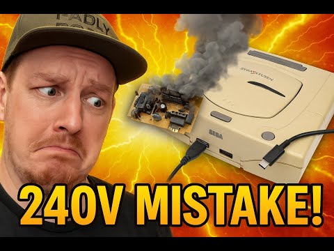 240V Into 100V Japanese Sega Saturn – Fixed with USB-C Power!