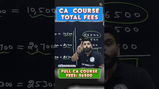 CA Course Fees Update 2025 🔥 #PW #CA #Shorts