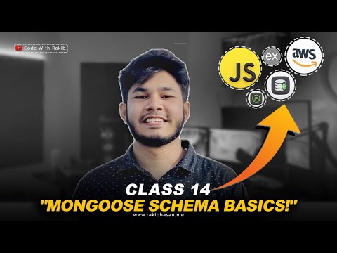 class 14 | Create User & Video Schema in mongoose | Backend Series 1.0 | Code with Rakib | Bangla