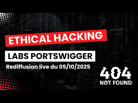 On a fait des Labs PortSwigger (Access control, SQLi...) #rediffusion du 05/10/2025