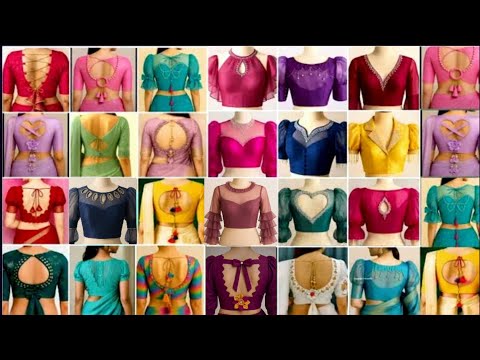 💯 Blouse back neck designs for new model 👑 back neck design for blouse 🎩🪄 party wear new designs