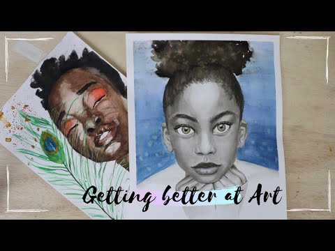 One year's painting progress | Welcome to my Channel | Monochrome watercolor painting