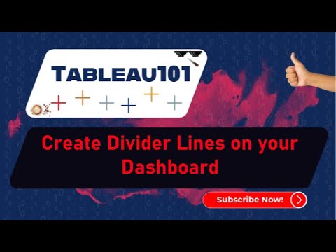 [TABLEAU] Create Divider Lines on your Dashboard