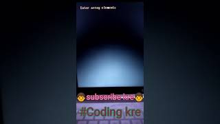 Array sorted list in descending order #shorts #coding #program #Coding kre #shorts video