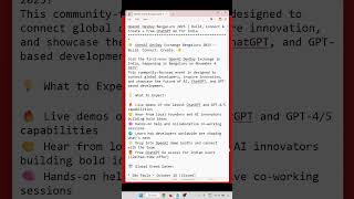 OpenAI DevDay Bengaluru 2025 | Build, Connect & Create + Free ChatGPT Go for India #chatgpt #free