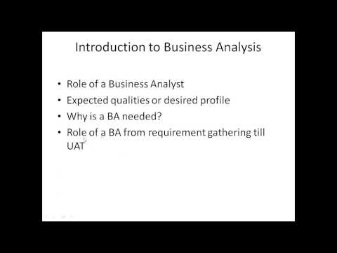 Business Analyst Online Training Demo Class By SEASOFT | BA Online Training