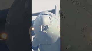 C-17 Take off so amazing #c17globemaster #usairforce