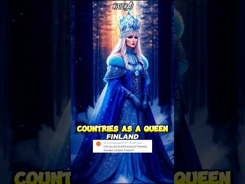 Countries as a QUEEN (Part-8) 👑😍Ai generated 🔥 #ai #leonardoai #shorts #geography