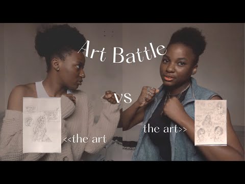 art battle ft @sofiacarson  in Purple Hearts movie💜|art and sisters🤍🤎