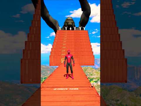 GTA 5 Epic Water Ragdolls | Spider-Man Jumps / Fails ep.24 #shorts