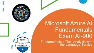 008 Azure AI-900 Certification Guide: Fundamentals of Text Analysis with the Language Service #ai900