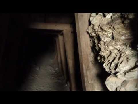 Looking inside Burro Mine at Death Valley National Park, California