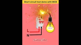 Short Circuit Test Demo With MCB | How to Work MCB | Electrical Demo | Shorts | Viral | Animation
