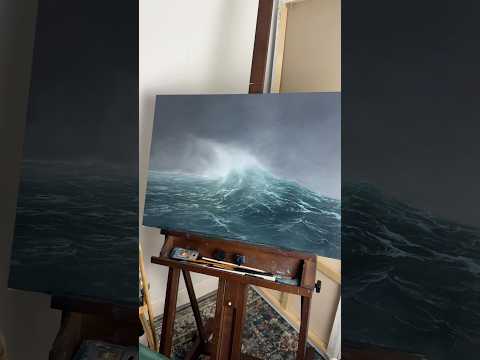 Painting Thalassophobia 🌊 #artwork #paintingideas #oceanpainting
