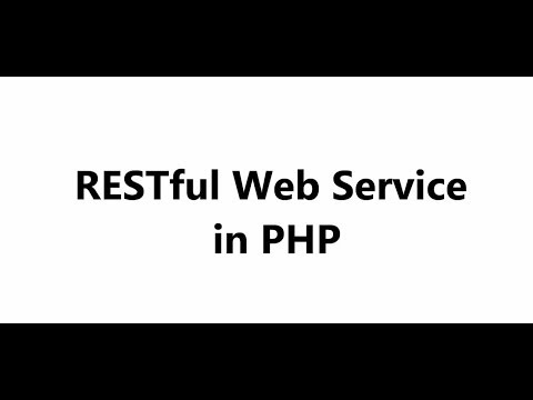 Creating a RESTful Web Service in PHP
