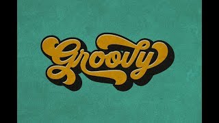 Create a retro typography with Groovy Font in Photoshop