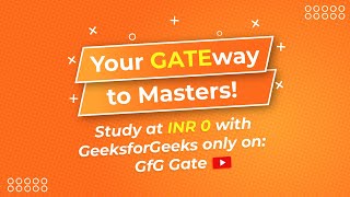 Your one-stop destination for GATE Preparation | GfG GATE Computer Science | Link in description
