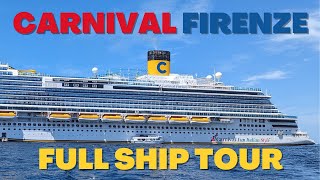 Carnival Firenze - Full Ship Tour - New Cruise Ship - Review and Tips #cruising #ship #travel
