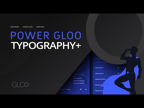 Typography+ - Power Gloo For Elementor - Tutorial