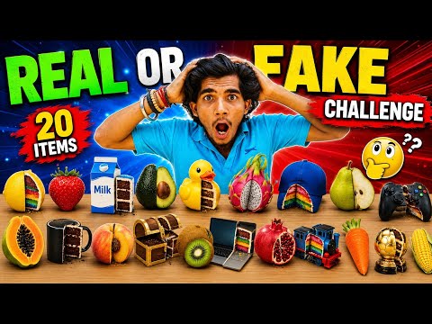 😱 Don’t Cut These 20 Items! Real or Cake Surprise Challenge 🤯