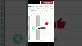 Select the entire column in a second | Excel shortcuts #excel #exceltips