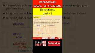 Exceptions part 2