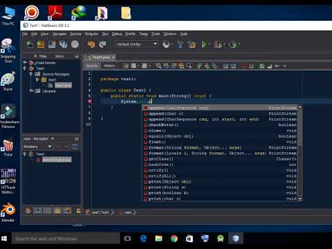 Hello world in Java ueing NetBeans IDE in Hindi