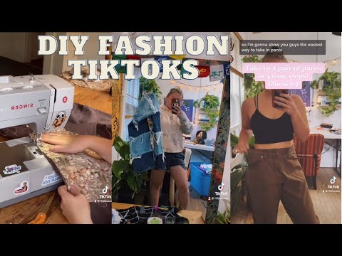 thrift flip / upcycle compilation ~ tiktok ~