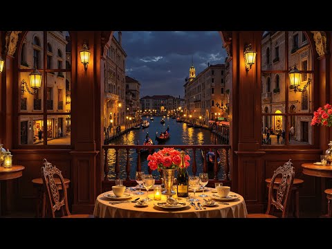 August Fall Morning at Outdoor Coffee Shop Ambience🍂Warm Jazz Instrumental Music for Relax,Good Mood