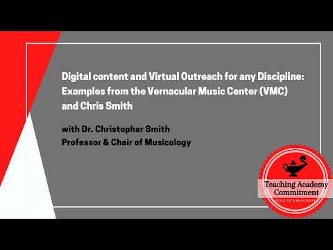 Digital Content and Virtual Outreach for Any Discipline