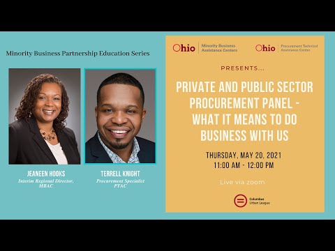 Private and Public Sector Procurement Panel - What It Means to Do Business With Us