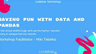 Having Fun with Data and Pandas