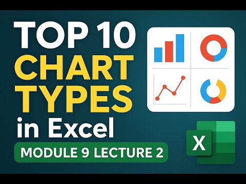 Top 10 Chart Types in Excel Explained | Module 9 Lecture 2 | Excel Zero to Hero