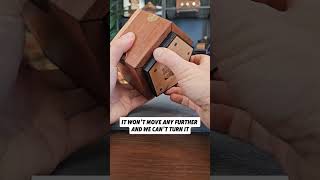 So satisfying to open!!! #puzzle #puzzles #brainteaser #woodworking