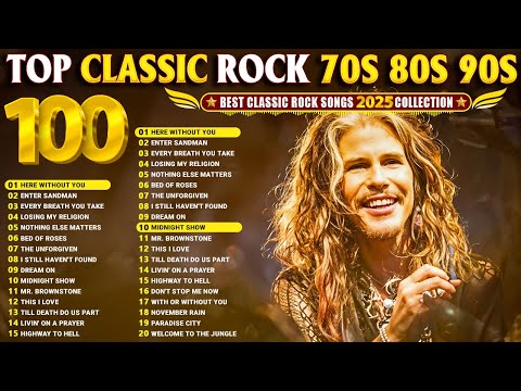 Best Classic Rock Songs 70s 80s 90s🔥Guns N' Roses, Metallica, Queen, ACDC, U2, Aerosmith, Bon Jovi
