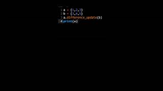 Python Set Difference Update Basics