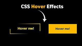 Css hover effects tutorial | HTML & CSS Button Tutorial Step by Step