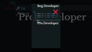 Which you are Beginner vs Pro Developer😜 #coding #html #css #webdesign