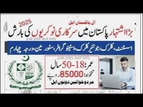 3 Fresh Government Jobs Pakistan Me – Matric, FA, BA Wale Apply Kar Sakte Hain!"