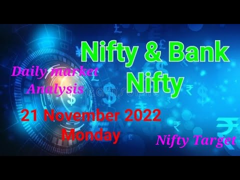 Nifty & Bank Nifty Daily Market Analysis//21 November 2022//Monday.
