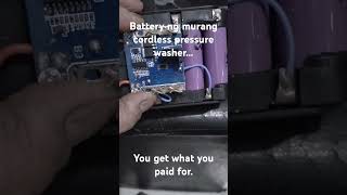 Battery Ng murang cordless pressure washer #cheaptools #chinamade #toogoodtobetrue