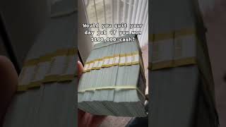 Winning $100,000 Cash🤑💰 #Shorts